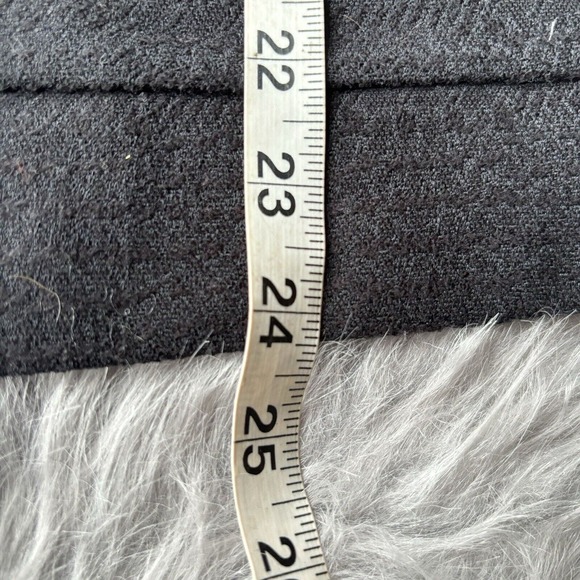 Basic House Sweater Sz M Long Sleeve Pullover Crushed Velvet Faux Fur Blue Grey - Picture 12 of 13